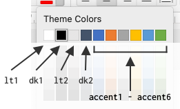 Theme colors